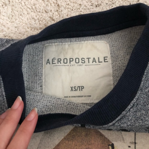 NEW Aeropostale Graphic Crew Sweatshirt Size XS - Picture 4 of 5